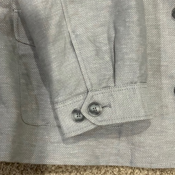 Light Gray Button-Up Jacket - Picture 3 of 10
